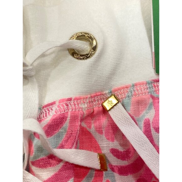 NWT Lilly Pulitzer Linen Beach Palazzo Pants XS/S Love Birds MSRP$128 RARE print - Picture 8 of 12